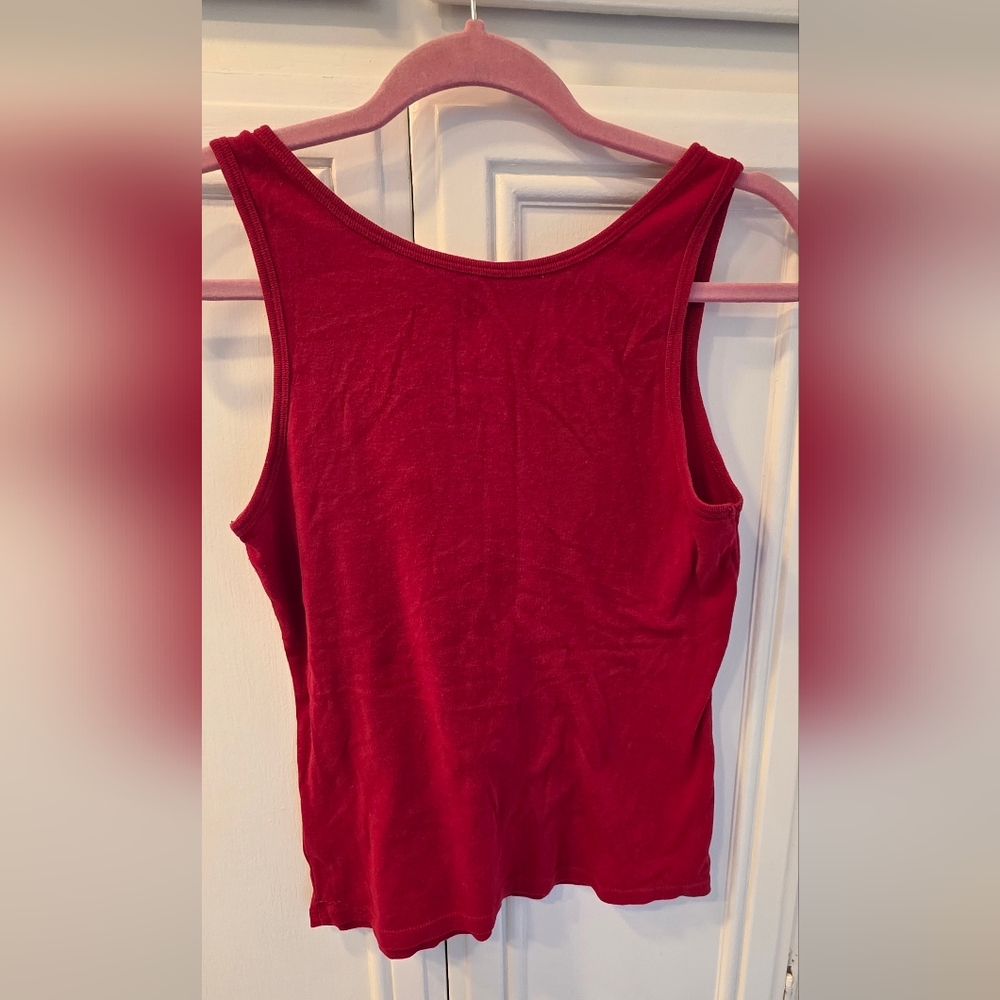 Peanuts Women's Festive Red Tank Top ~ Size Large - Picture 5 of 7
